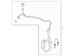 AIR CONDITIONING (A/C) Refrigerant Liquid Hose Tube - 2.0L
