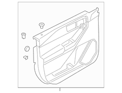 Panel Door Trim - Right, Front, Lower (Platinum)
