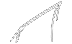 Window Channel Track - Left, Rear