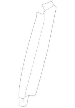 Door Pillar Post Trim Set - Left, Upper