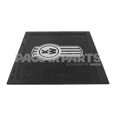 MUDFLAP-24X24 3/8" HD RUBBER WHT KW BUG