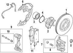 Disc Brake Caliper - Right, Front