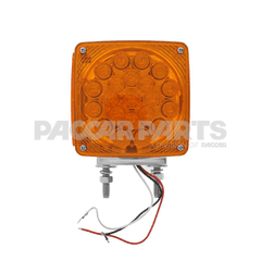 LIGHT-DBL FACE TURN SQ AMBER/AMBER