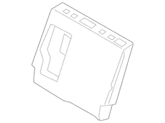 Seat Back Cushion Cover - Left, Rear