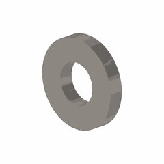 Steel Washer, .39 x .81 x .12 inches, Hardened