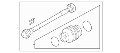 Drive Shaft Prop - Front 3.5L