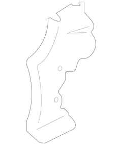 Exhaust Heat Shield Turbocharger Bracket - Right 3.5L