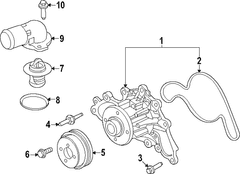 Engine Water Pump Pulley