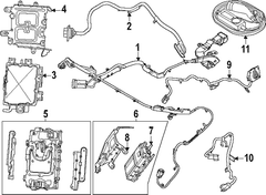 High Voltage Battery Charging Wire Harness - Front 3.0L