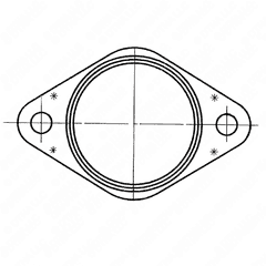 Upper Hot Pipe Gasket for EGR System, S60 14L DDEC V