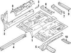 Reinforcement Floor Pan - Front