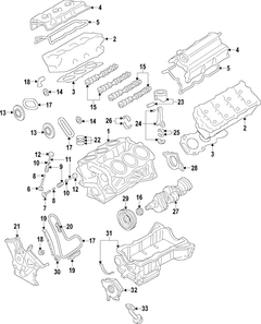 Engine Short Block Cylinder - 3.7L