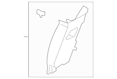 Door Pillar Post Trim Set Body Side Panel - Right, Inner