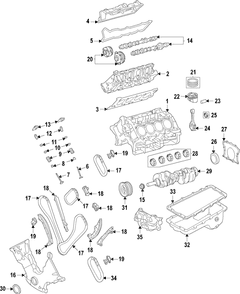 Crankshaft Oil Seal Retainer Main - Rear 5.0L