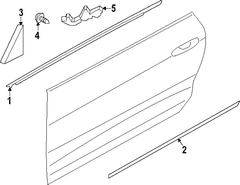 Door Reveal Molding Screw and Washer <br>Door - M6 X 14MM, Front 14MM