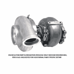 Turbocharger with Oil Guiding Plate for DD15