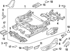 Panel Valance Shield <br>Seat Trim Finish cover Seat Power