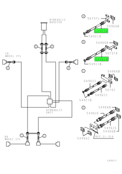 HOSE,FRAME BRAKE FLUID LINE 1