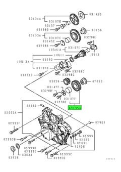 GEAR ASSY,INJECTION PUMP IDLER 1