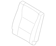 Seat Back Cushion Cover - Right, Rear