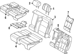 Headrest - Left, Rear (Black Label)