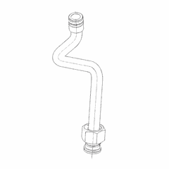 Turbo Oil Drain Tube for S60 14L DDEC V EPA04