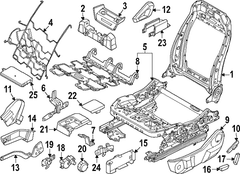 Seat Back Recliner Adjustment Handle <br>Handle used to adjust the recline angle of cover