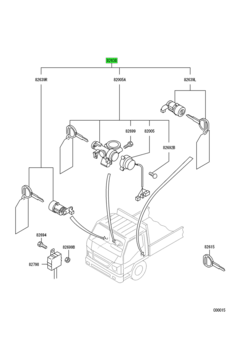 CYLINDER & KEY KIT,LOCK 1