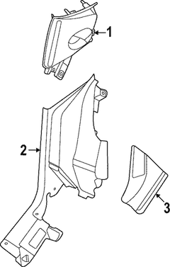 Body C-Pillar Trim Panel - Right
