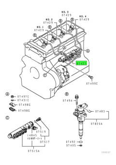 TUBE,INJECTION PUMP TO RAIL 1
