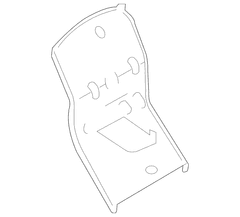 Running Board Mounting Bracket - Right, Rear