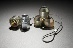 Zinc-Plated Wheel Locks for Hidden Lugs