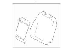 Seat Back Cushion Pad - Left, Front