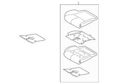 Seat Cushion Foam Pad Blower <br>Foam for - Front, Passenger (Reserve)