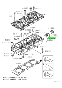 ADAPTER,CYLINDER BLOCK WATER HEATER SETTING 1