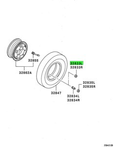 NUT,WHEEL,LH 1