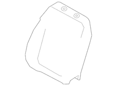 Seat Back Cushion Pad - Right, Front (XL, XLT)