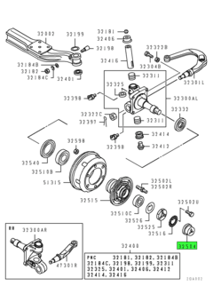 CAP,FR WHEEL HUB 1