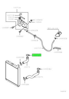 CLIP,RADIATOR PIPING 1