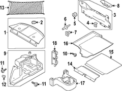 Trunk Trim Panel <br>Trim used in the Carpet Quarter /LUGG COM PanE Corner