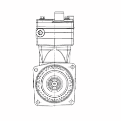 Two Cylinder Air Compressor - 636 CCM OM906 EUROMOT 3