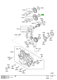 SHAFT,CAM IDLER 1ST GEAR 1