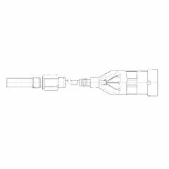 Turbo Speed Sensor with Inlet Amplifier for S60 14L DDEC4