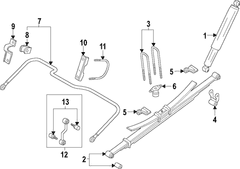 Suspension Stabilizer Bar - Rear