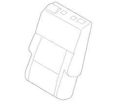 Seat Back Cushion Cover - Left, Rear