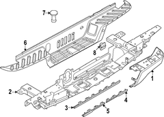 Bumper Extension <br>Extension piece to the or Bumpers bracket Cap End Side - Left, Front, Rear
