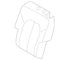 Seat Back Cushion Cover - Left, Rear