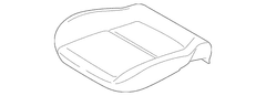 Seat Cushion Foam Pad - Right, Front