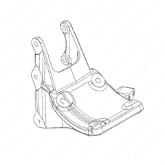 S60 Engine Alternator Mounting Bracket