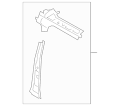 Body B-Pillar Side Roof Rail - Right, Inner (Series 500V/510V)